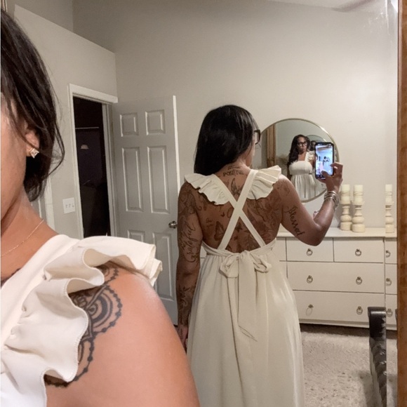 Beautiful Open Back Maxi Dress Size Medium (#218) - Picture 2 of 7